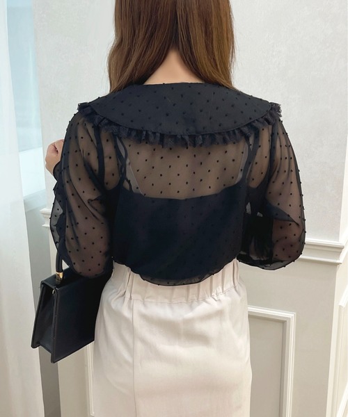 ドビードットシアーブラウス【ZOZOTOWN限定アイテム】（シャツ