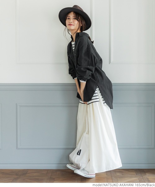 coca（coca）（コカ）の「かつらぎシャツジャケット（その他アウター・レディース・ブラック/カーキ・ONE SIZE）」の9枚目の写真
