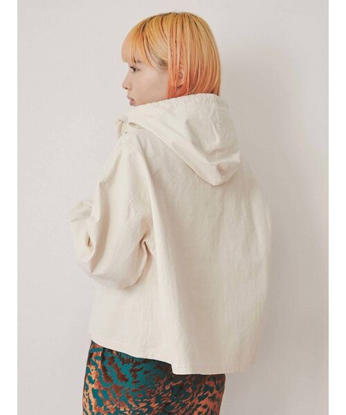 merry jenny（メリージェニー）の「ショートツイルアノラック（マウンテンパーカー・レディース・オフホワイト/グリーン/アイボリー・FREE）」の15枚目の写真