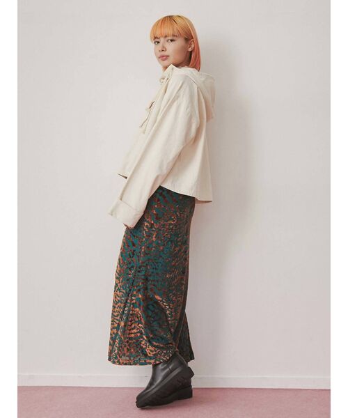 merry jenny（メリージェニー）の「ショートツイルアノラック（マウンテンパーカー・レディース・オフホワイト/グリーン/アイボリー・FREE）」の17枚目の写真