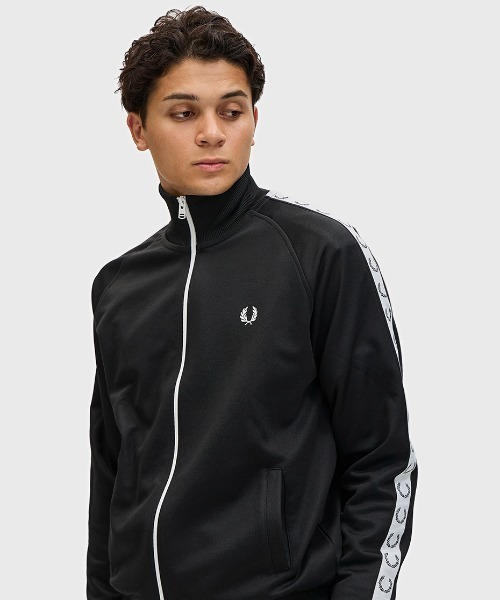 0106さん専用　FRED PERRY フレッドペリーブラックトラックジャケット FRED PERRY ジャージ Track Jacket／フレッドペリートラック