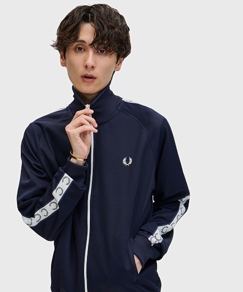 ジャケット・アウター Fred Perry Taped Track Jacket Taped Track Jacket - Ivy | Men's Track Jackets | Track Tops
