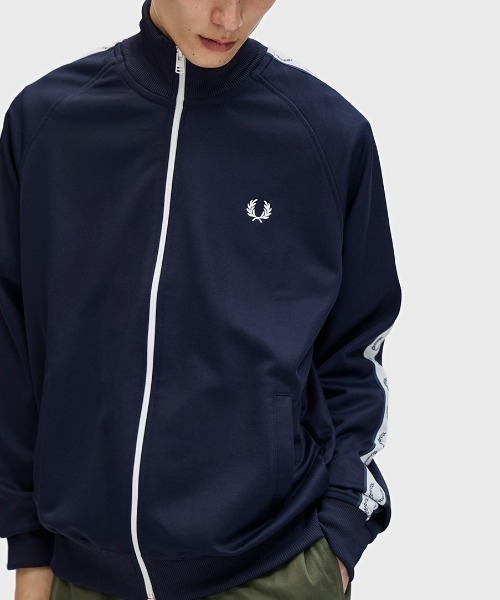 フレッドペリー　ジャージ　トラックジャケット　ネイビー　Mサイズ FRED PERRY ジャージ Track Jacket／フレッドペリートラック