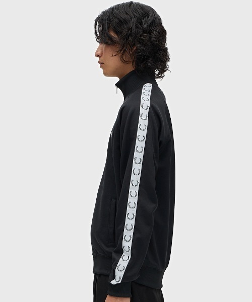 フレッドペリー トラックジャケット Taped Track Jacket(S 198：BLACK): | FRED PERRY JAPAN