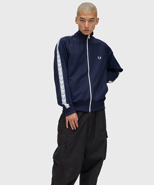 フレッドペリー トラックジャケット Taped Track Jacket(S 198：BLACK): | FRED PERRY JAPAN