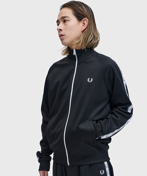 セール】Taped Track Jacket／フレッドペリートラックジャケット