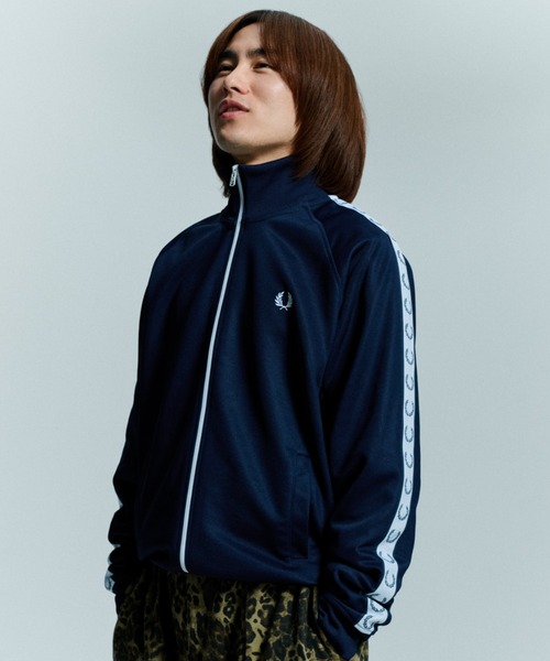 セール】Taped Track Jacket／フレッドペリートラックジャケット