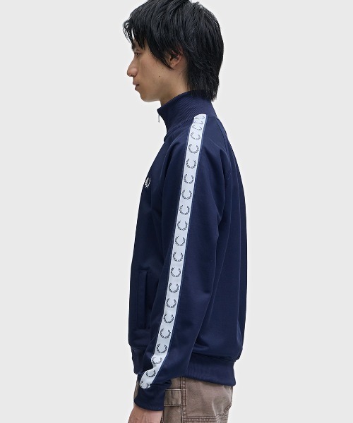 Taped Track Jacket／フレッドペリートラックジャケット　ネイビー セール】Taped Track Jacket／フレッドペリートラックジャケット