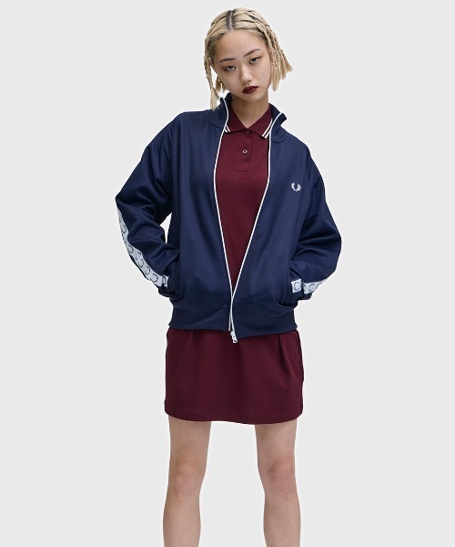セール】Taped Track Jacket／フレッドペリートラックジャケット