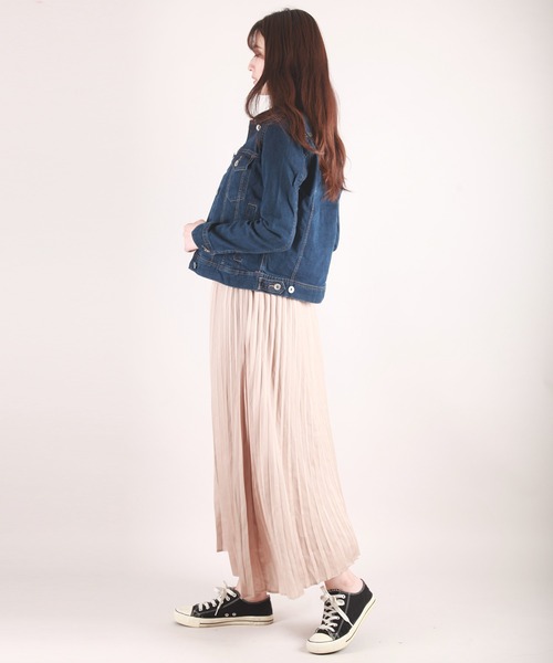 WESTSEA(ウエストシー)の「ライトオンス ストレッチデニムGジャン レディース(デニムジャケット・レディース・サックスブルー/ネイビー/ブルー・S/M/L)」の10枚目の写真
