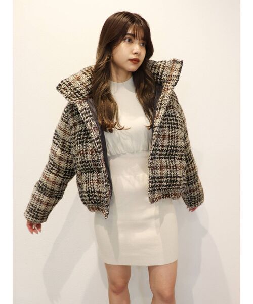 MURUA(ムルーア)の「ボリュームパフミニワンピース(ワンピース・レディース・ブラック/パープル/アイボリー/モカ・FREE)」の15枚目の写真