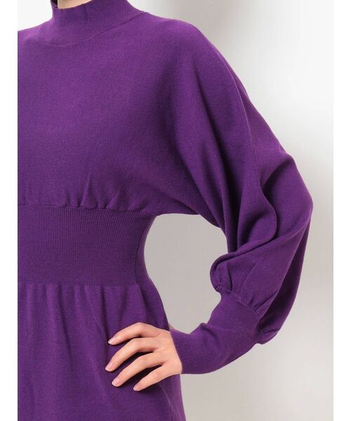 MURUA(ムルーア)の「ボリュームパフミニワンピース(ワンピース・レディース・ブラック/パープル/アイボリー/モカ・FREE)」の8枚目の写真