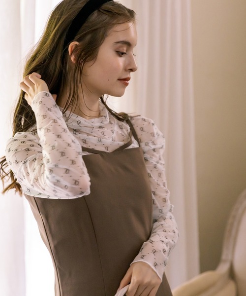 OLIVE des OLIVE（オリーブデオリーブ）の「スリットマーメイドキャミワンピース（ワンピース・レディース・ブラウン/ブラック/ダークブラウン・FREE）」の19枚目の写真