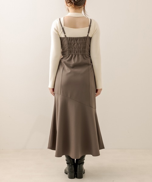 OLIVE des OLIVE（オリーブデオリーブ）の「スリットマーメイドキャミワンピース（ワンピース・レディース・ブラウン/ブラック/ダークブラウン・FREE）」の11枚目の写真