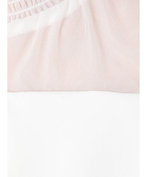 dazzlin（ダズリン）の「チュールレイヤードシャツカラーブラウス（シャツ/ブラウス・レディース・ブルー/オフホワイト/ピンク/ブラウン・FREE）」の6枚目の写真