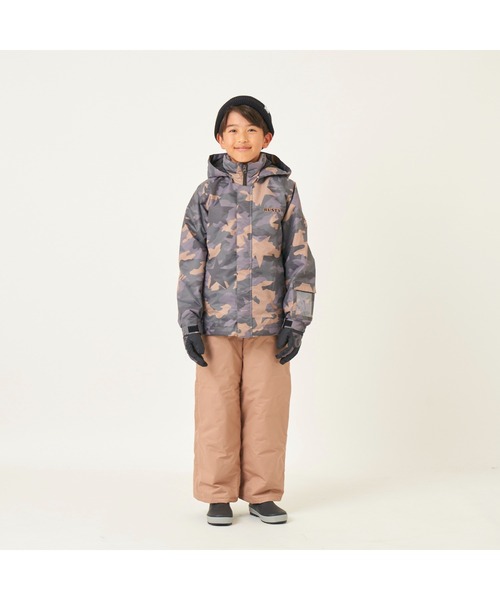 RUSTY(ラスティ)の「RUSTY/ラスティ 上下セット 迷彩 フーディ アウター 肩紐付き パンツ ズボン 男児 カモフラ キッズ スノーウェア セット スポーツウェア(その他アウター・キッズ・カーキ/ホワイト・L/M/S)」の5枚目の写真