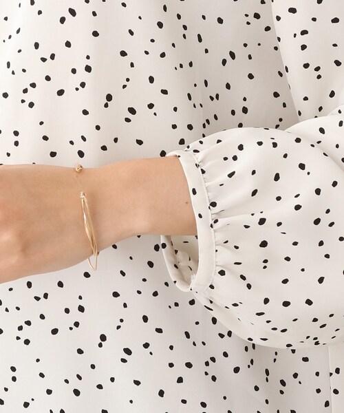 DRESKIP（ドレスキップ）の「◆とろみシャ－リングブラウス（シャツ/ブラウス・レディース・ブルー/ライトベージュ/ホワイト系3/ブラック系・02/03/04）」の20枚目の写真