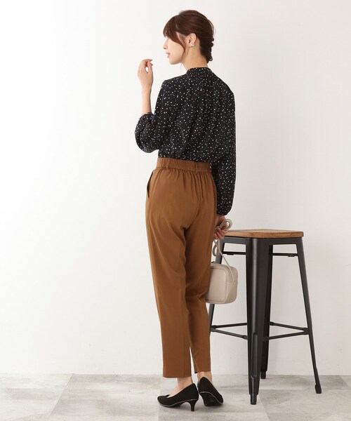 DRESKIP（ドレスキップ）の「◆とろみシャ－リングブラウス（シャツ/ブラウス・レディース・ブルー/ライトベージュ/ホワイト系3/ブラック系・02/03/04）」の8枚目の写真