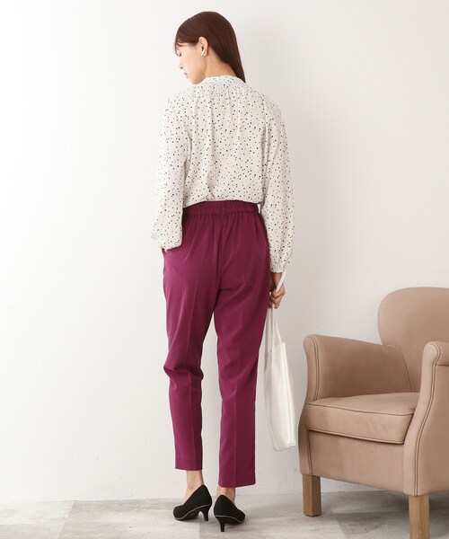 DRESKIP（ドレスキップ）の「◆とろみシャ－リングブラウス（シャツ/ブラウス・レディース・ブルー/ライトベージュ/ホワイト系3/ブラック系・02/03/04）」の15枚目の写真