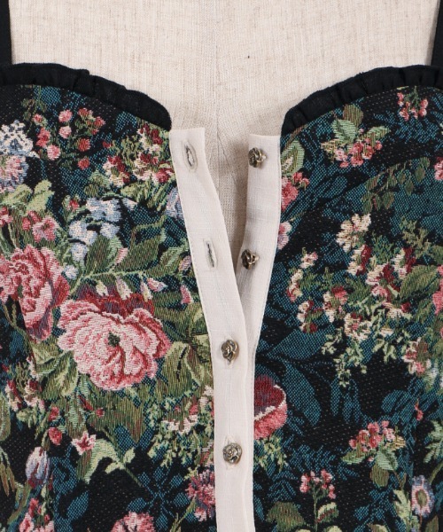 axes femme（アクシーズファム）の「薔薇釦ビスチェ（その他トップス・レディース・ブラック/ベージュ/グリーン・FREE）」の8枚目の写真