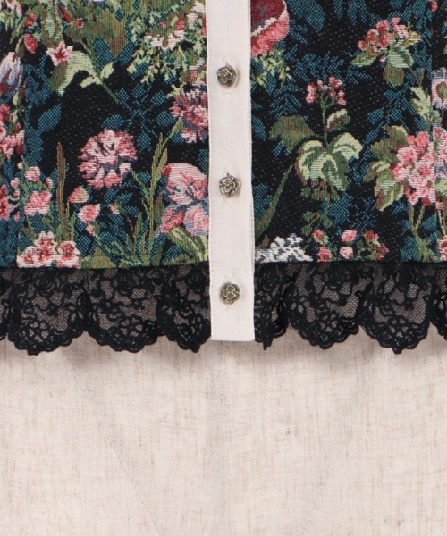 axes femme（アクシーズファム）の「薔薇釦ビスチェ（その他トップス・レディース・ブラック/ベージュ/グリーン・FREE）」の9枚目の写真