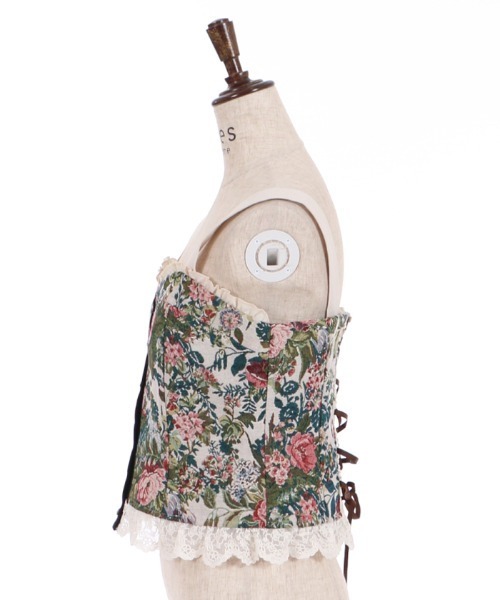 axes femme（アクシーズファム）の「薔薇釦ビスチェ（その他トップス・レディース・ブラック/ベージュ/グリーン・FREE）」の12枚目の写真