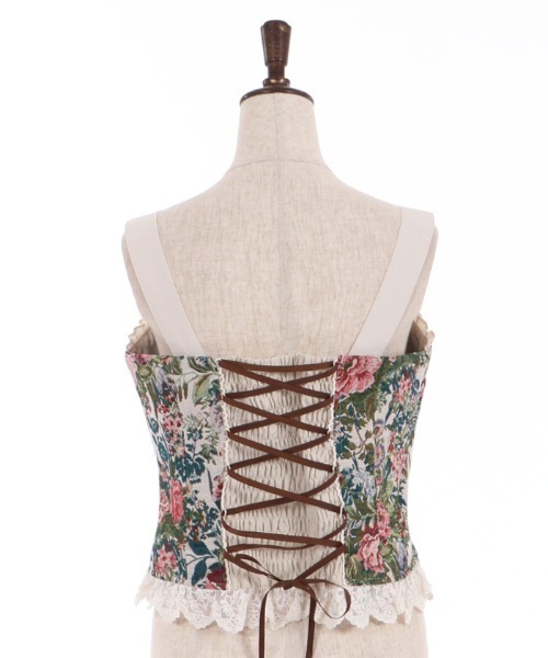 axes femme（アクシーズファム）の「薔薇釦ビスチェ（その他トップス・レディース・ブラック/ベージュ/グリーン・FREE）」の13枚目の写真