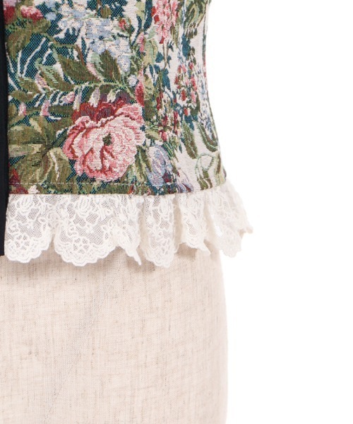 axes femme（アクシーズファム）の「薔薇釦ビスチェ（その他トップス・レディース・ブラック/ベージュ/グリーン・FREE）」の15枚目の写真