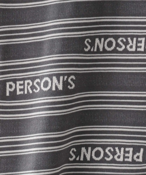 PERSON'S（パーソンズ）の「【PERSON'S】タイポボーダーロゴロンT（Tシャツ/カットソー・メンズ・ネイビー/グレー・MEDIUM/LARGE）」の6枚目の写真