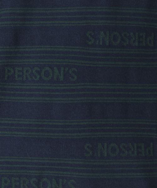 PERSON'S（パーソンズ）の「【PERSON'S】タイポボーダーロゴロンT（Tシャツ/カットソー・メンズ・ネイビー/グレー・MEDIUM/LARGE）」の7枚目の写真