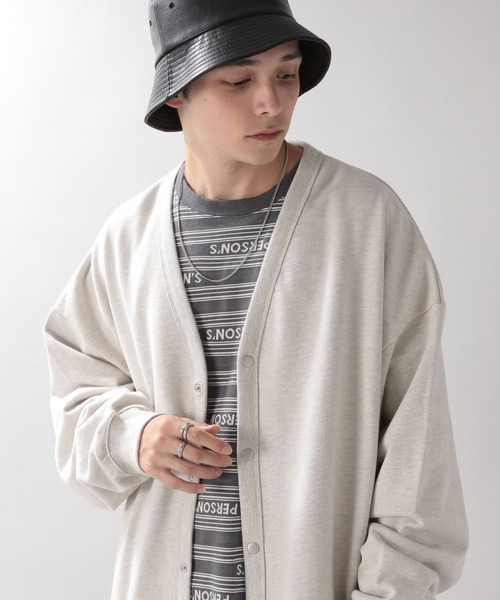 PERSON'S（パーソンズ）の「【PERSON'S】タイポボーダーロゴロンT（Tシャツ/カットソー・メンズ・ネイビー/グレー・MEDIUM/LARGE）」の13枚目の写真