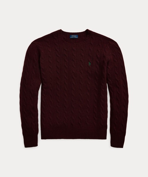 ケーブルニット ウールカシミヤ セーター（ニット/セーター）｜POLO