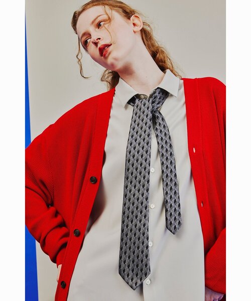 tk.TAKEO KIKUCHI(ティーケータケオキクチ)の「◆レトロパターンネクタイ(ネクタイ・メンズ・ブラック系1/ダークグリーン系1/ネイビー系/イエロー系9・00)」の2枚目の写真