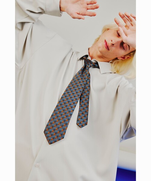 tk.TAKEO KIKUCHI(ティーケータケオキクチ)の「◆レトロパターンネクタイ(ネクタイ・メンズ・ブラック系1/ダークグリーン系1/ネイビー系/イエロー系9・00)」の3枚目の写真