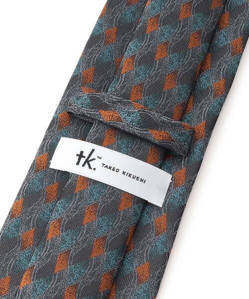 tk.TAKEO KIKUCHI(ティーケータケオキクチ)の「◆レトロパターンネクタイ(ネクタイ・メンズ・ブラック系1/ダークグリーン系1/ネイビー系/イエロー系9・00)」の8枚目の写真
