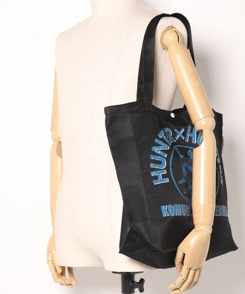 HUNTER × HUNTER hook スウェット トートバッグ HOOK（フック）の「HUNTER×HUNTER×HOOK プリント折り畳みトートバッグ