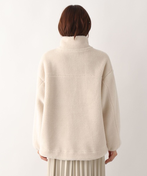 GLOBAL WORK（グローバルワーク）の「ボアスタンドブルゾン/295910（ブルゾン・レディース・グリーン/アイボリー/ベージュ・MEDIUM/LARGE）」の9枚目の写真