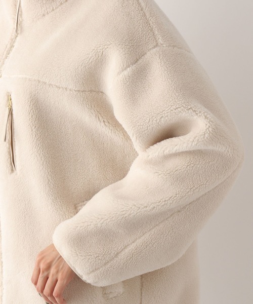 GLOBAL WORK（グローバルワーク）の「ボアスタンドブルゾン/295910（ブルゾン・レディース・グリーン/アイボリー/ベージュ・MEDIUM/LARGE）」の11枚目の写真