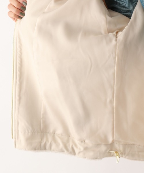 GLOBAL WORK（グローバルワーク）の「ボアスタンドブルゾン/295910（ブルゾン・レディース・グリーン/アイボリー/ベージュ・MEDIUM/LARGE）」の15枚目の写真