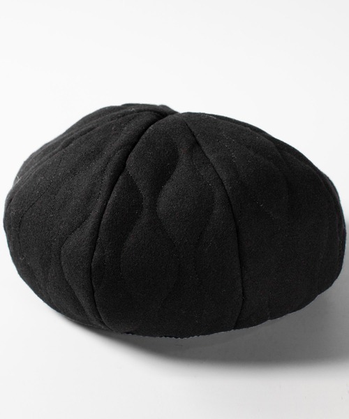 QUEENHEAD(クイーンヘッド)の「キルティングベレー帽(ハンチング/ベレー帽・レディース・ブラック/オリーブ/オートミール・FREE)」の22枚目の写真