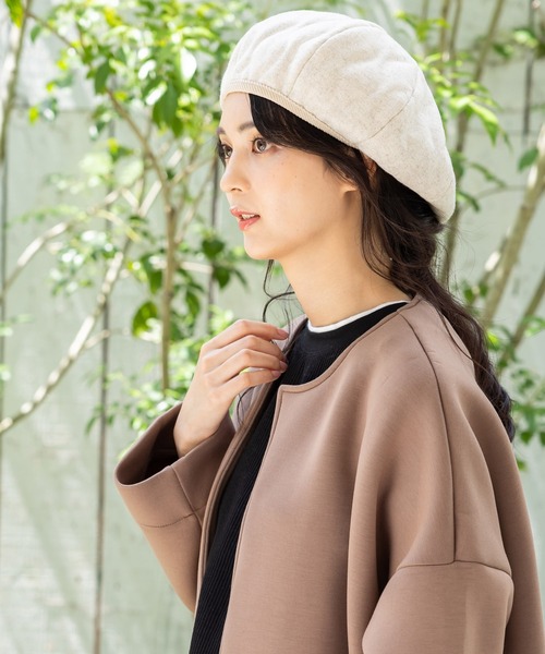 QUEENHEAD(クイーンヘッド)の「キルティングベレー帽(ハンチング/ベレー帽・レディース・ブラック/オリーブ/オートミール・FREE)」の11枚目の写真