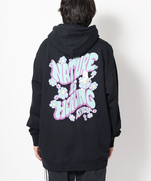 RIPNDIP（リップンディップ）の「RIPNDIP/リップンディップ NATURE IS HEALING HOODIE フーディー（パーカー・メンズ・ブラック・M/XL/L）」の4枚目の写真