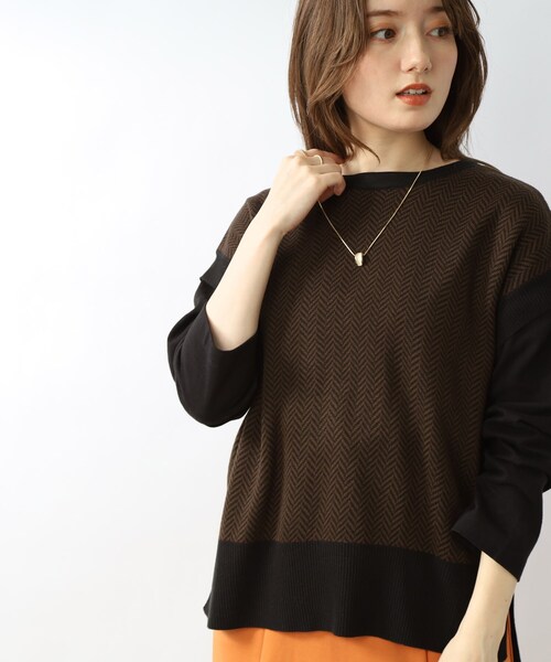 DRESKIP(ドレスキップ)の「◆【インナーを変えて長く活躍】ヘリンボーン ニットべスト(ベスト・レディース・ベージュ系その他2/ブラック系4/ダークブラウン系4・00)」の18枚目の写真