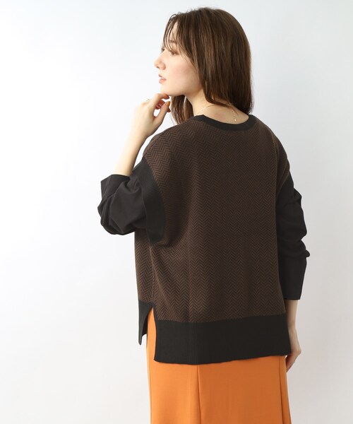 DRESKIP(ドレスキップ)の「◆【インナーを変えて長く活躍】ヘリンボーン ニットべスト(ベスト・レディース・ベージュ系その他2/ブラック系4/ダークブラウン系4・00)」の20枚目の写真