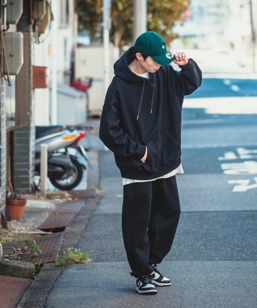 improves(インプローブス)の「【improves】13.4オンス ヘビーウエイト 裏起毛 プルオーバーパーカー(パーカー・メンズ・ブラック/オートミール・MEDIUM/LARGE/X-LARGE)」の4枚目の写真