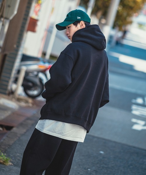 improves(インプローブス)の「【improves】13.4オンス ヘビーウエイト 裏起毛 プルオーバーパーカー(パーカー・メンズ・ブラック/オートミール・MEDIUM/LARGE/X-LARGE)」の5枚目の写真