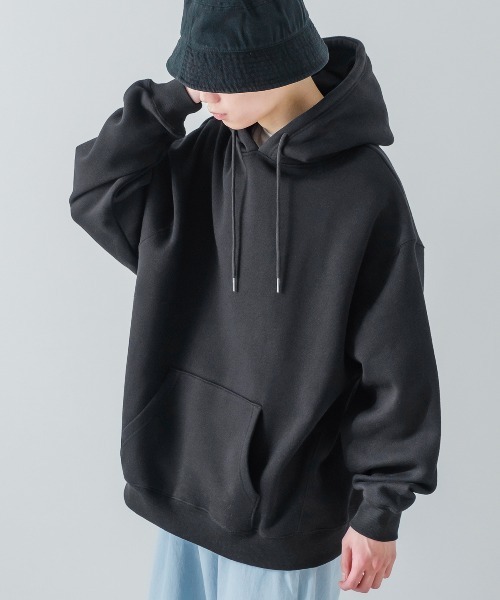 improves(インプローブス)の「【improves】13.4オンス ヘビーウエイト 裏起毛 プルオーバーパーカー(パーカー・メンズ・ブラック/オートミール・MEDIUM/LARGE/X-LARGE)」の8枚目の写真