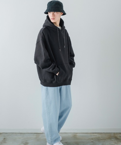 improves(インプローブス)の「【improves】13.4オンス ヘビーウエイト 裏起毛 プルオーバーパーカー(パーカー・メンズ・ブラック/オートミール・MEDIUM/LARGE/X-LARGE)」の9枚目の写真