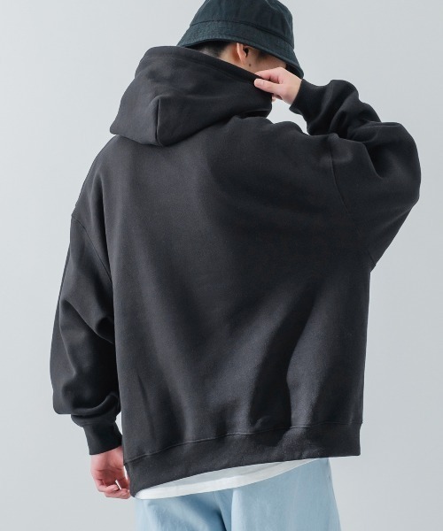 improves(インプローブス)の「【improves】13.4オンス ヘビーウエイト 裏起毛 プルオーバーパーカー(パーカー・メンズ・ブラック/オートミール・MEDIUM/LARGE/X-LARGE)」の10枚目の写真