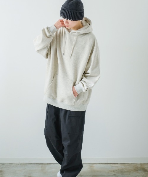 improves(インプローブス)の「【improves】13.4オンス ヘビーウエイト 裏起毛 プルオーバーパーカー(パーカー・メンズ・ブラック/オートミール・MEDIUM/LARGE/X-LARGE)」の12枚目の写真